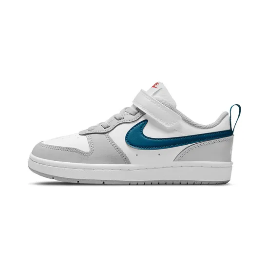 Nike Low 2 Low Top Skateboard Shoes White Gray Blue Children Aged 3 7 Years Old