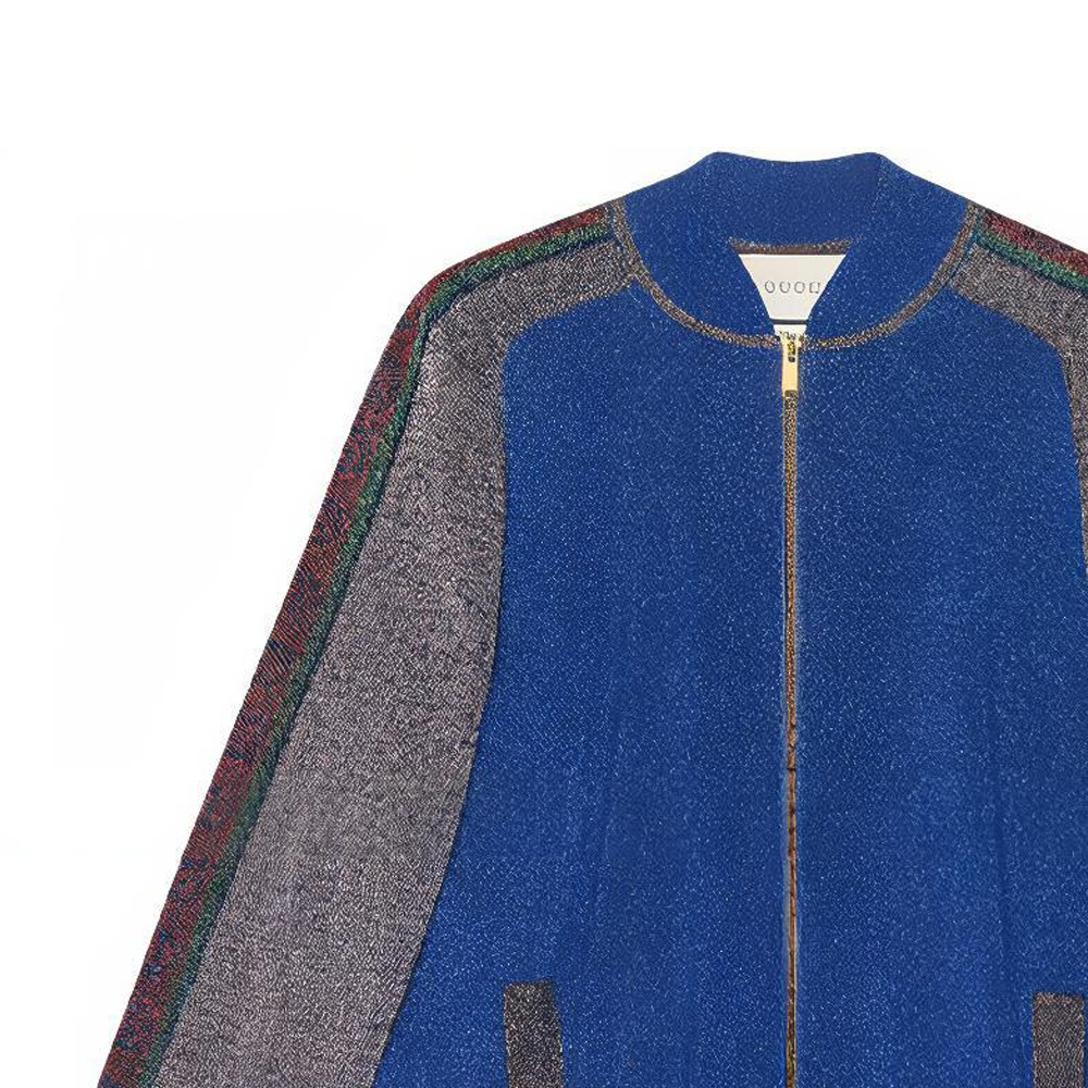 Женская куртка Gucci (синяя) — фото 4