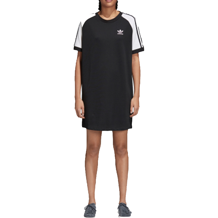 Женское платье adidas originals Raglan Dress (черное) — фото 4