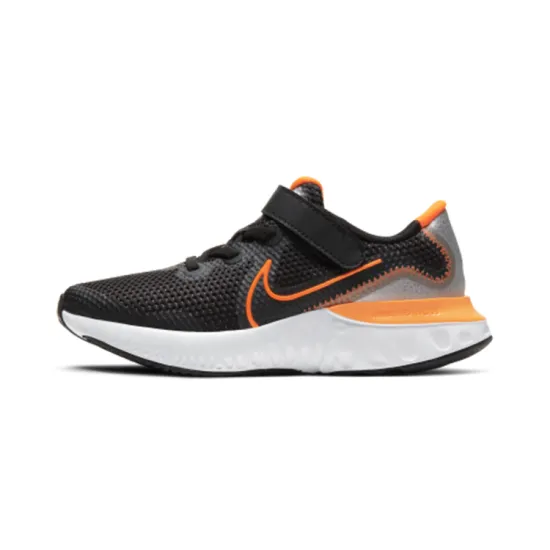 Nike Renew Run Black Total Orange PS