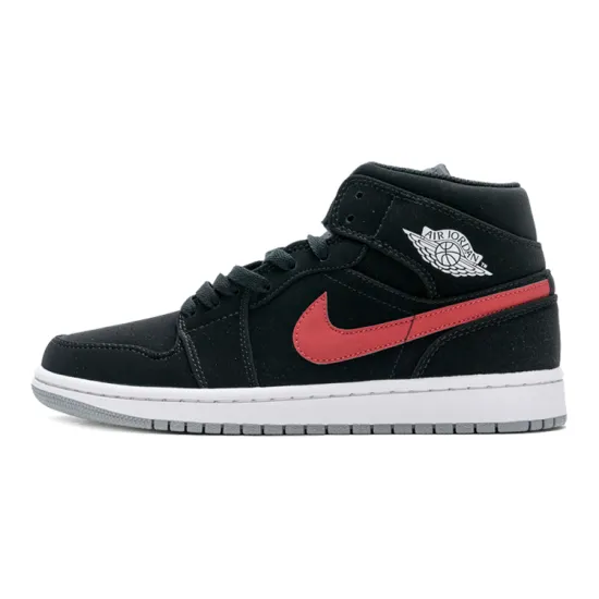 Jordan 1 Retro Mid GS Black University Red