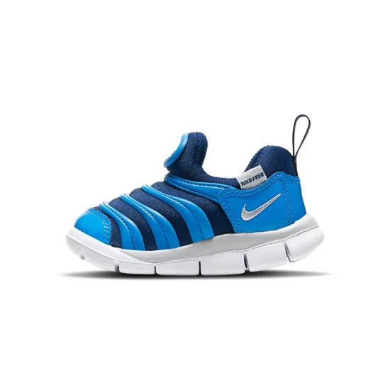 Nike Dynamo Free Caterpillar Low Top Sports Casual Shoes Blue White Infant And Toddler