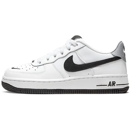 Nike Air Force 1 Low '07 LV8 White Black Mini Swoosh GS