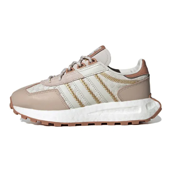 Adidas Originals Low Top Sports Casual Shoes White Pink Gold Teenagers