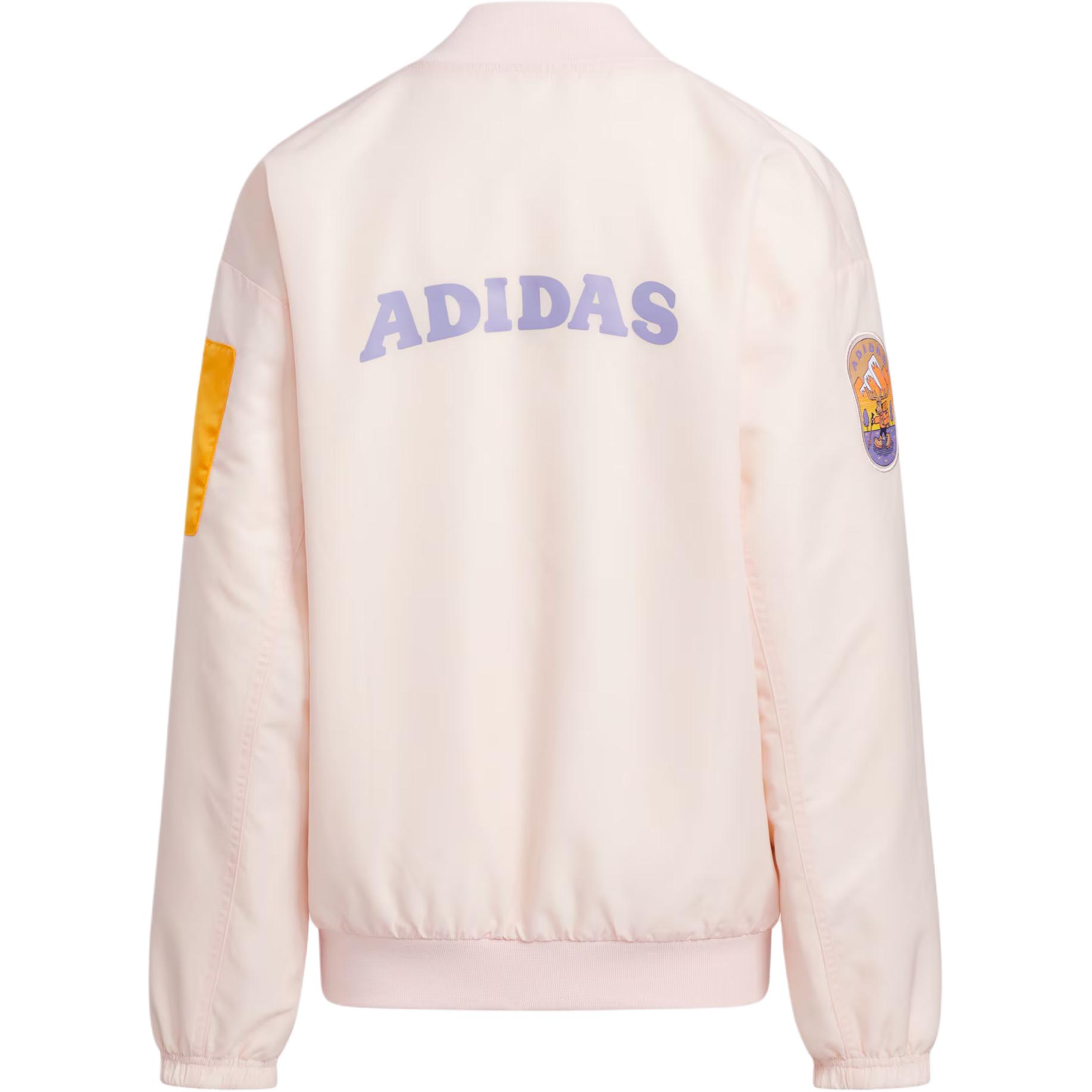 Женские куртка adidas Sportswear REVERSIBLE (розово-белый) — фото 2
