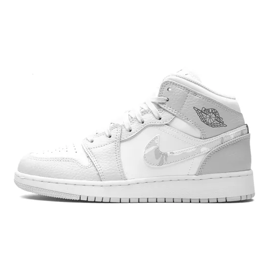 Jordan 1 Mid Grey Camo GS