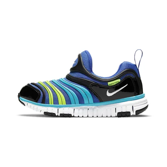 Nike Dynamo Free Low Top Sports Casual Shoes Blue Black Children Aged 3 7 Years Old