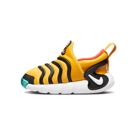 Nike Dynamo GO FlyEase SE Caterpillar Low Top Sports Casual Shoes Yellow Infant And Toddler
