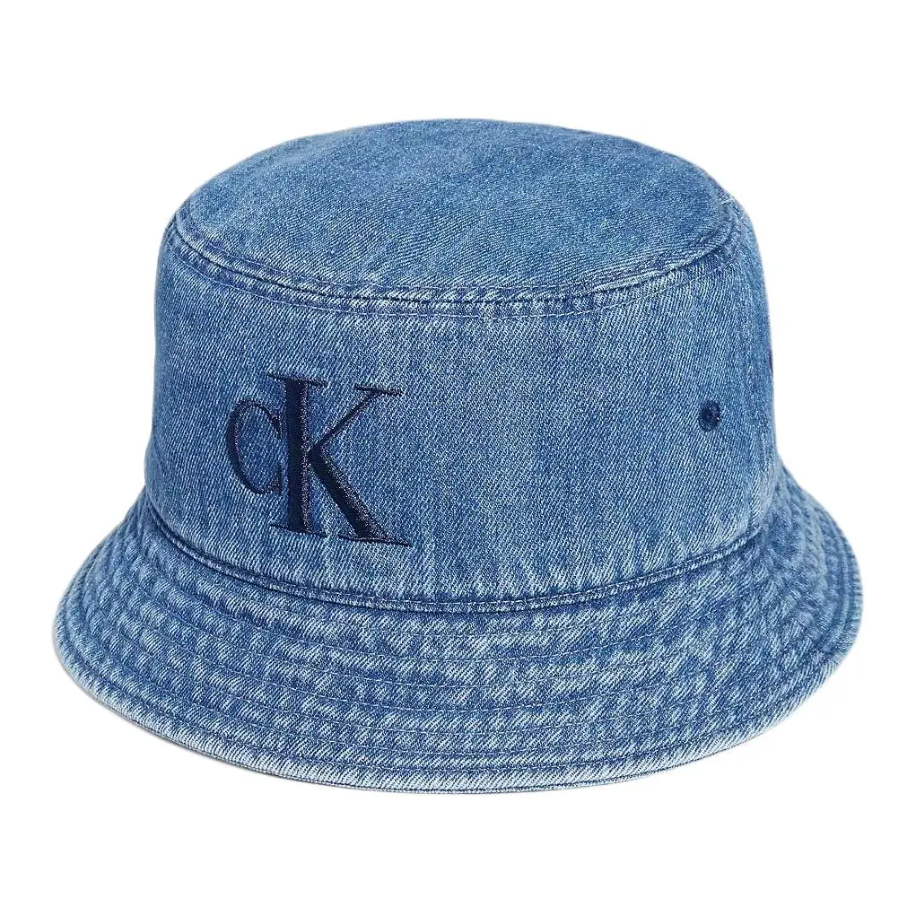 CALVIN KLEIN Cotton Bucket Hats Unisex Dark Blue