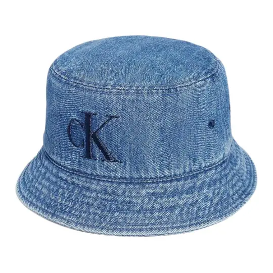 CALVIN KLEIN Cotton Bucket Hats Unisex Dark Blue