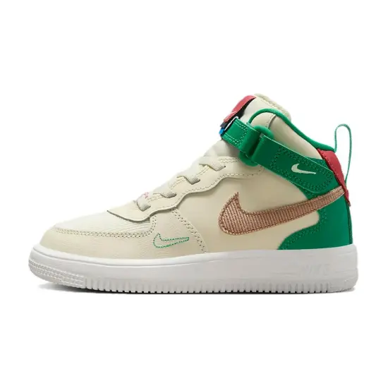 Nike Force 1 Mid EasyOn SE PS 'Coconut Milk Stadium Green'