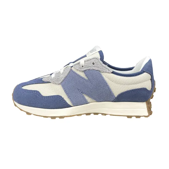 New Balance NB 327 Slip Resistant Cushioning Wear Resistant Breathable Running Shoes Dark Blue Teenagers