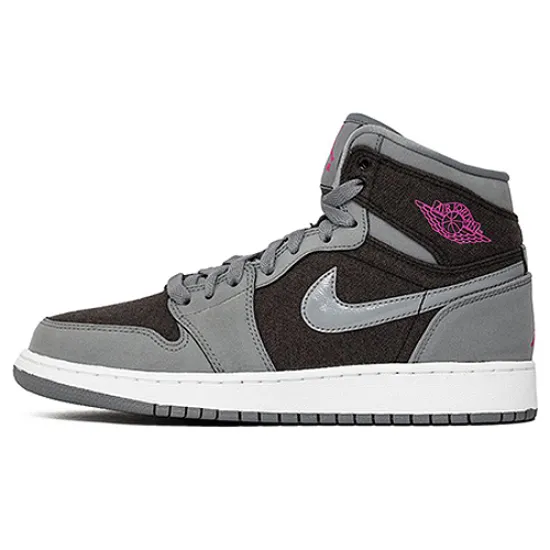 Jordan 1 Retro High GS Cool Grey Vivid Pink