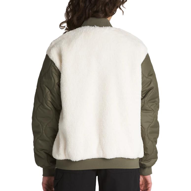 Женская куртка Vans Kasia Bomber Jacket (бело-зеленая) — фото 5