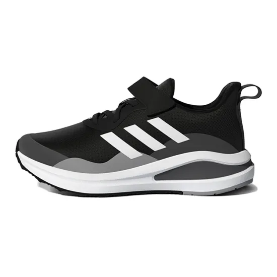 Adidas Fortarun El K Low-Top Running Shoes Black White Kids'