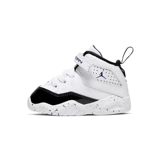 Jordan B'Loyal Slip Resistant Cushioning Wear Resistant Balance Mid Top Basketball Shoes White Black Infant And Toddler