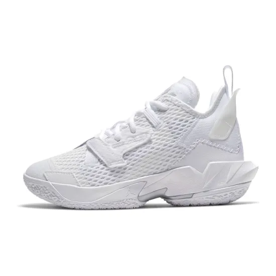 Jordan Why Not Zer0.4 Slip-Resistant Cushioning Wear-Resistant Mid-Top Children's Basketball Shoes Teenagers