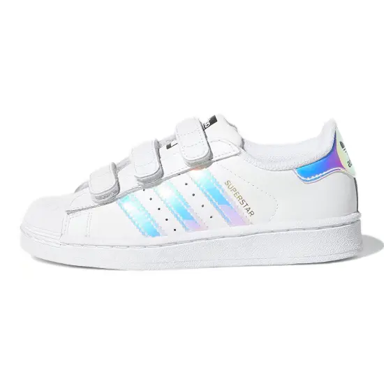 Adidas Originals Superstar Series CF C Low-Top Skateboard Shoes White Laser Kids'
