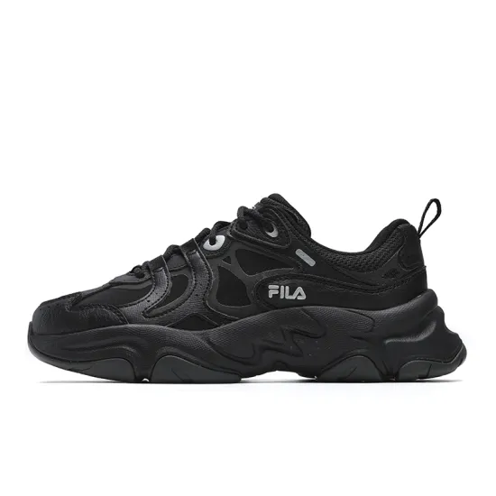 FILA MARS 3 Abrasion Resistant Low Top Running Shoes Men's Black