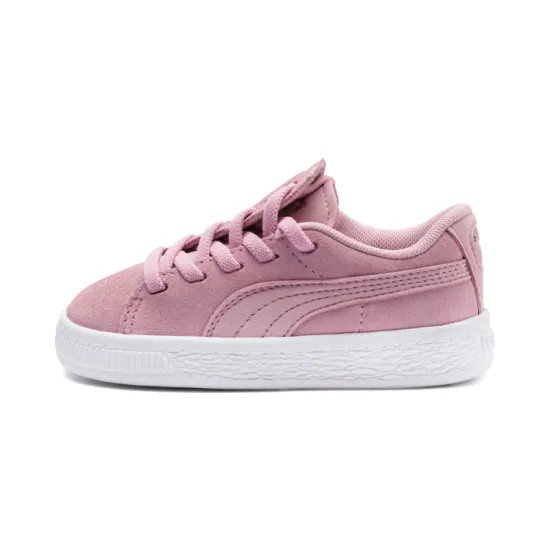 PUMA Suede Crush Lightweight Low Top Kids' Skateboarding Shoes Pink Children Aged 3 7 Years Old