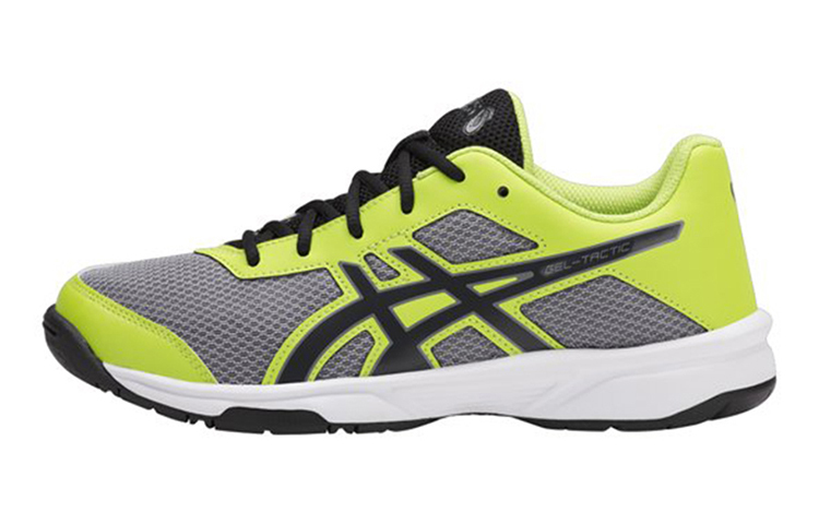 Asics Gel-Tactic comfortable volleyball shoes, wear-resistant, children's training shoes, gray-yellow, youth