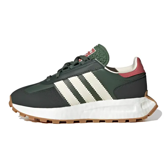 Adidas Originals RETROPY J Slip-Resistant Cushioning Wear-Resistant Low-Top Kids Lifestyle Shoes Black Brown Teenagers