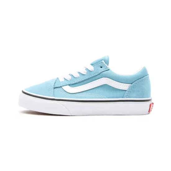 Vans Old Skool Low-Top Kids' Skateboarding Shoes Light Blue Children Aged 3-7 Years Old