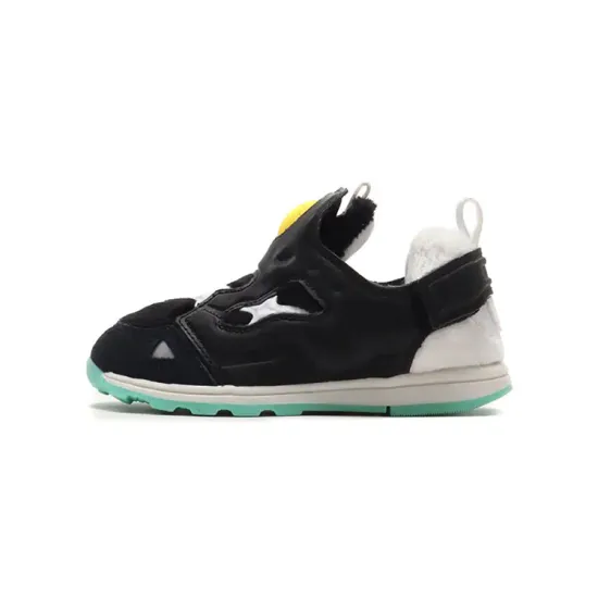 Doraemon x Reebok Instapump Fury Low Top Toddler Shoes Black White Infant And Toddler