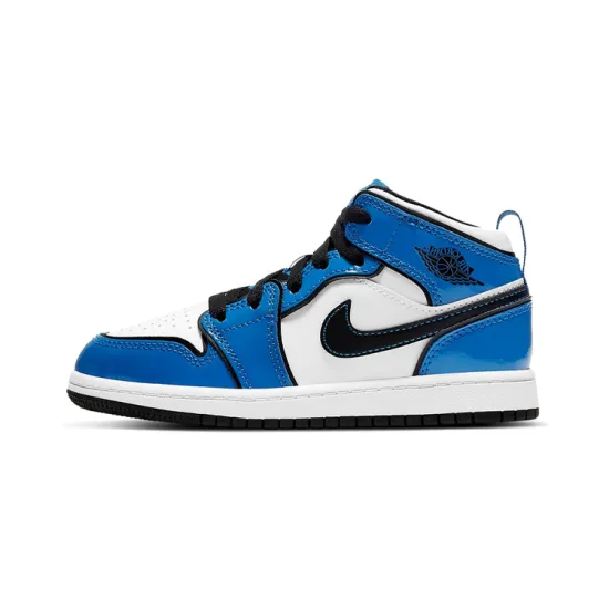 Jordan 1 Mid Signal Blue PS