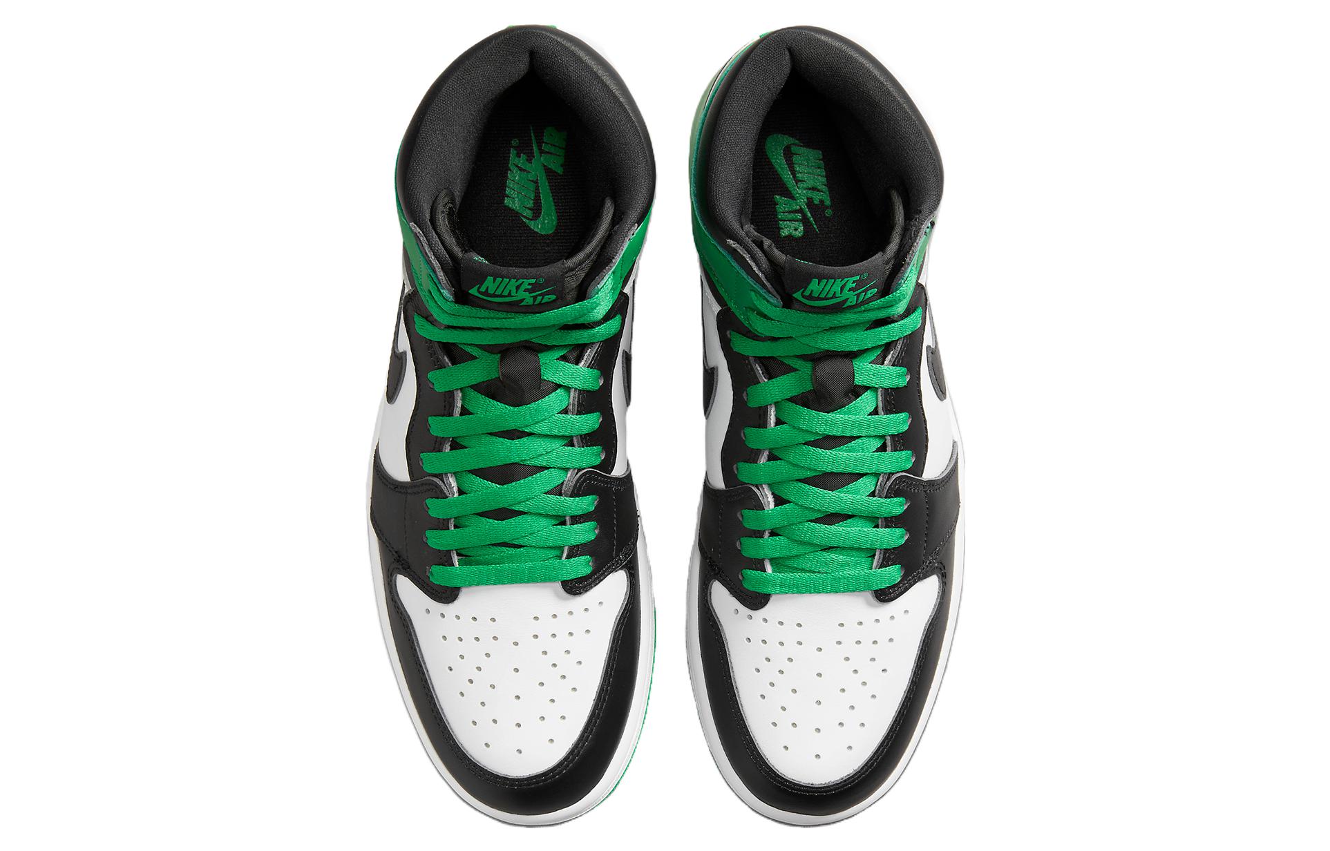 Jordan Air Jordan 1 High OG Black and Lucky Green GS