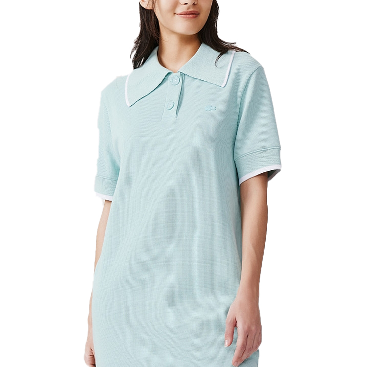 Женское платье LACOSTE Waffle Polo (синее) — фото 3