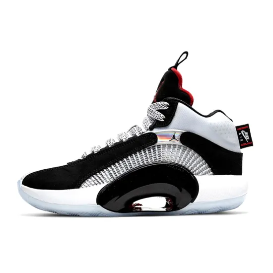 Jordan XXXV Black White Chile Red GS
