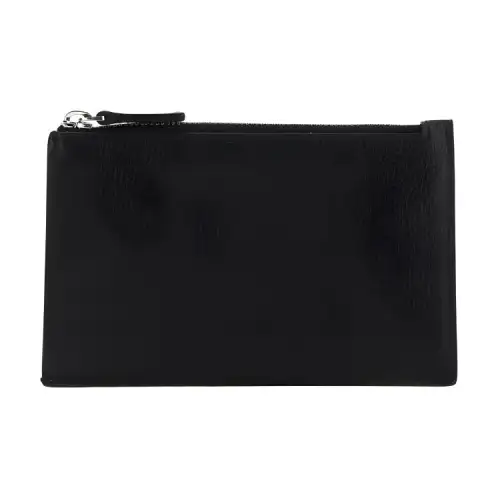 Balenciaga Cow Leather Wallet Men's Black