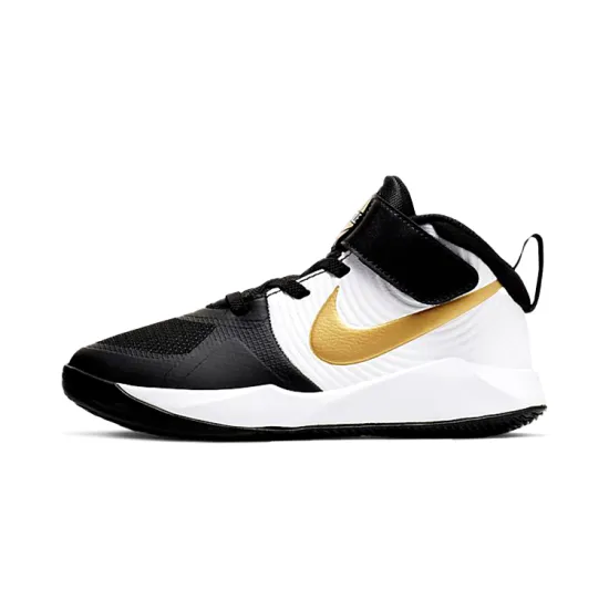 Nike Team Hustle D 9 Black Metallic Gold PS