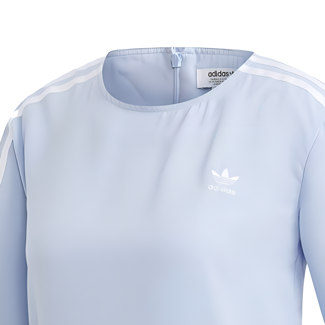 Женская футболка adidas originals (светло-синяя) — фото 6