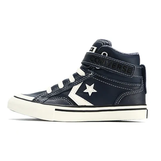 Converse Pro Blaze   Strap High GS 'Leather & Heathered Knit - Lakeside Blue'