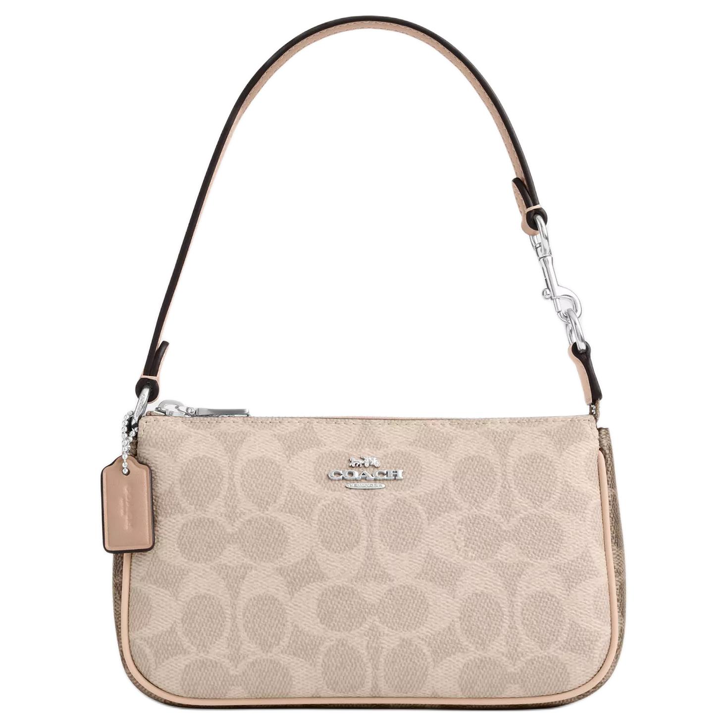 Женская сумка COACH Nolita 19 (песочно-серая)