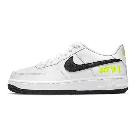 Nike Air Force 1 Low Just Do It White Volt GS