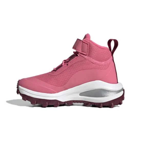 Adidas Fortarun Atr El K Anti Slip Wear Resistant High Top Kids' Running Shoes Rose Red Kids'