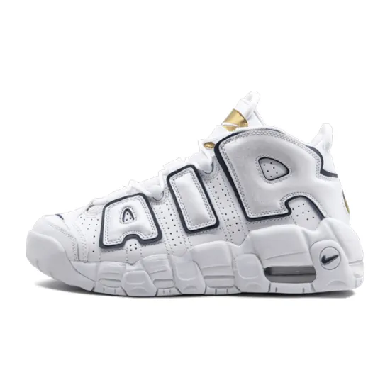 Nike Air More Uptempo White Midnight Navy GS