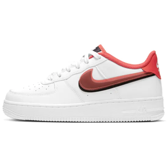 Nike Air Force 1 LV8 Double Swoosh Bright Crimson GS