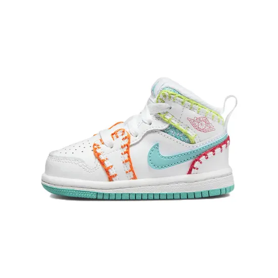 Jordan 1 Mid SE Washed Teal Rush Pink TD