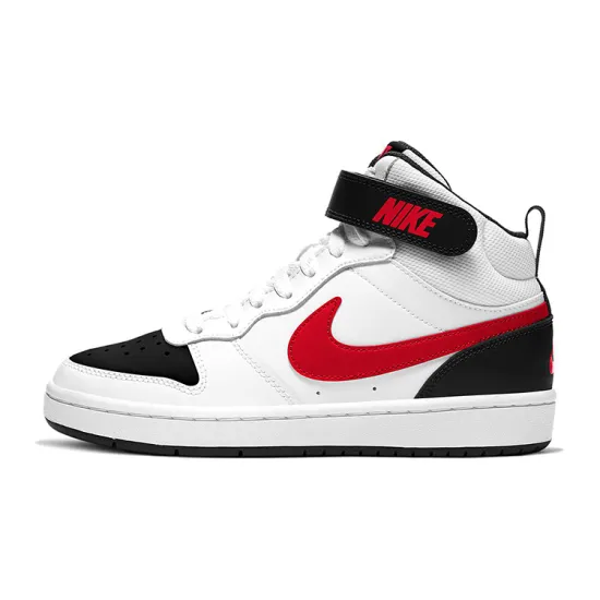 Nike Court Borough Mid 2 White University Red GS