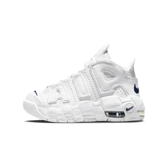 Nike Air More Uptempo White Navy Swoosh PS