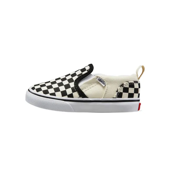 Vans Asher   V Toddler 'Checkers - Black Natural'