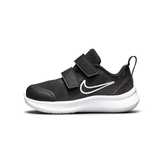 Nike Star Runner 3 Low Top Running Shoes Black White Infant And Toddler