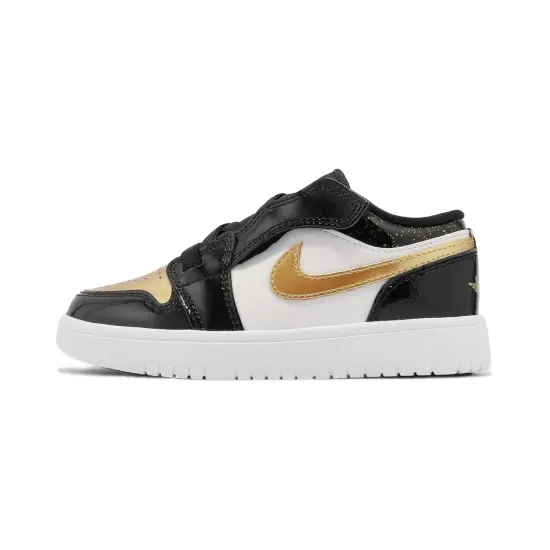 Jordan 1 Low ALT Black Metallic Gold White PS