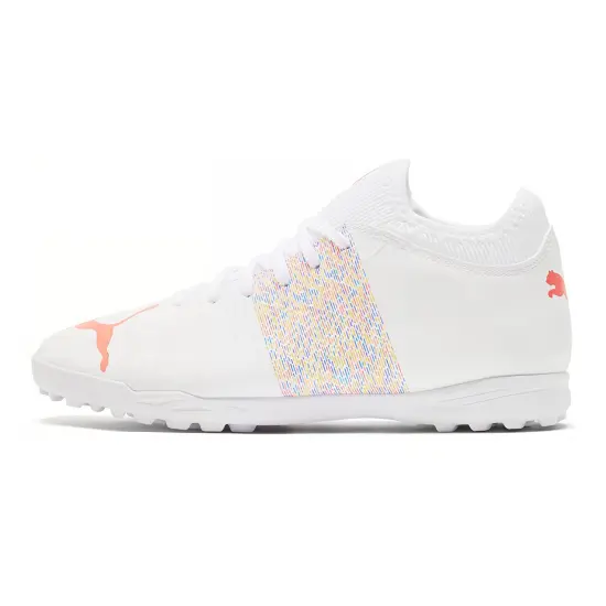 PUMA FUTURE Z 4.1 Future Tt Slip-Resistant Cushioning Wear-Resistant Lightweight Low-Top Soccer Shoes White Kids'