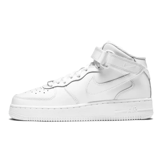 Nike Air Force 1 Mid LE Triple White GS