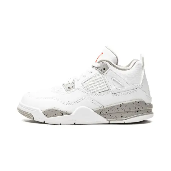 Jordan Kids Air Jordan 4 Retro 'White Oreo' Sneakers